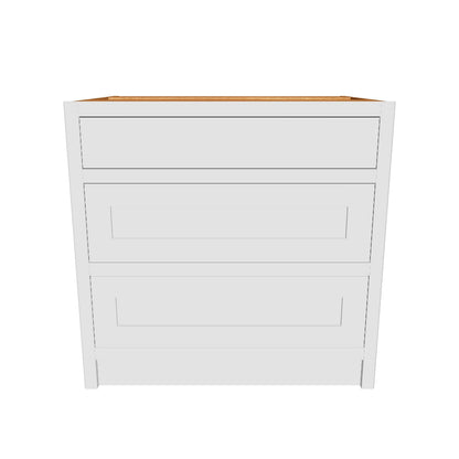 BD3 1000 - 1000mm Wide  3 drawer base unit