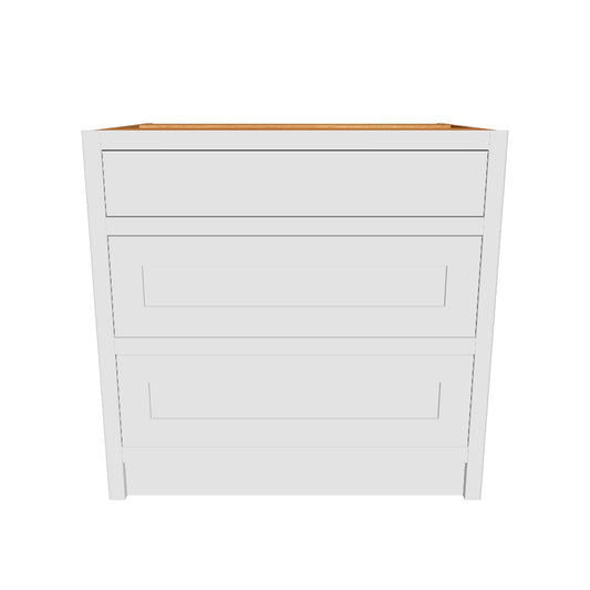 BD3 1000 - 1000mm Wide  3 drawer base unit