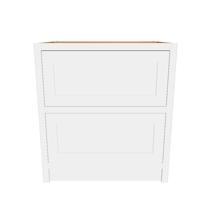 BD2 800 - 800mm 2 drawer base plus a hidden internal drawer