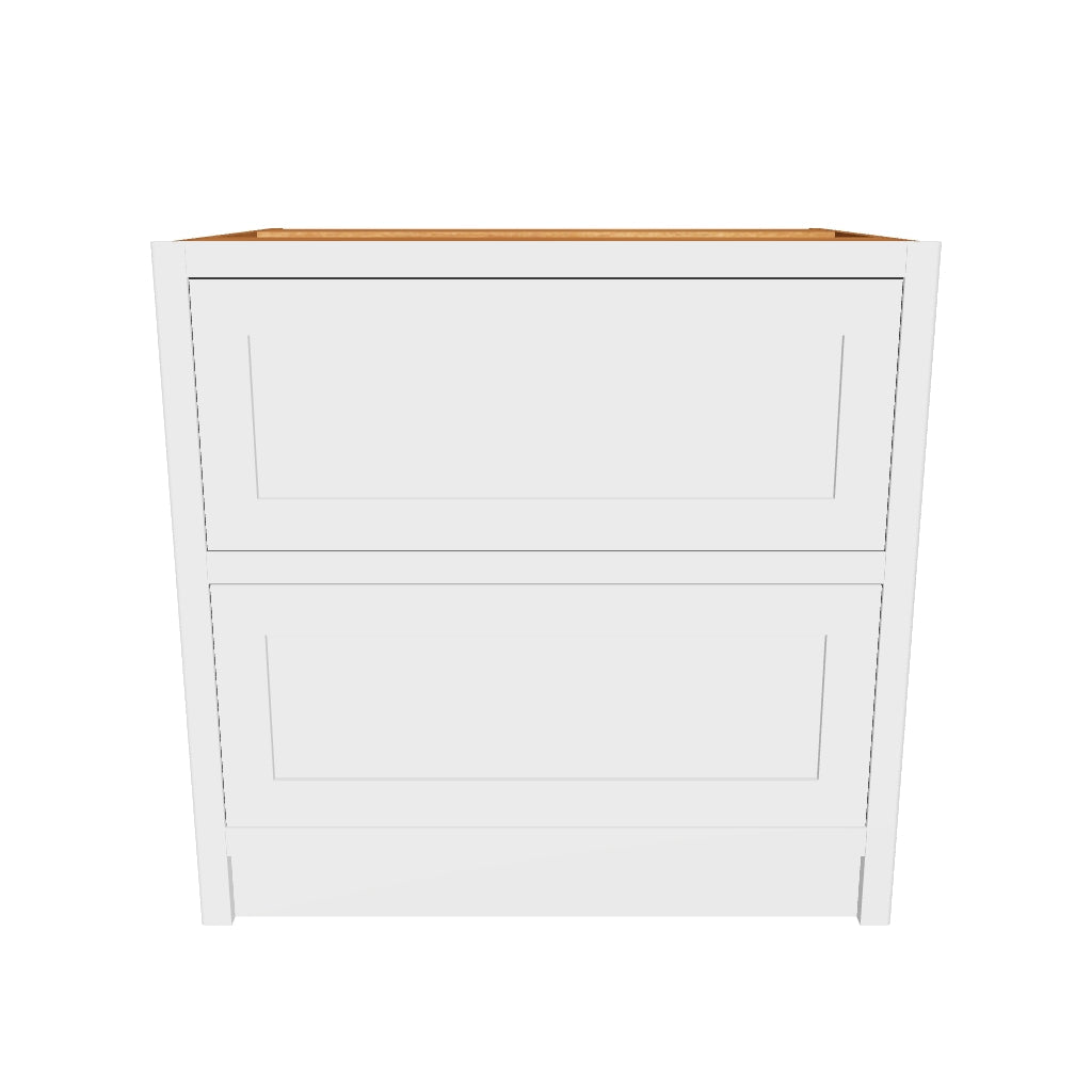 2 Drawer Base Unit - Pan Drawers with Soft Close – The Painted