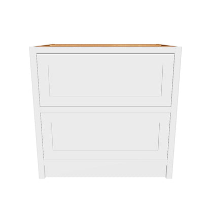 BD2 900 - 900mm Wide 2 drawer base plus a hidden internal drawer