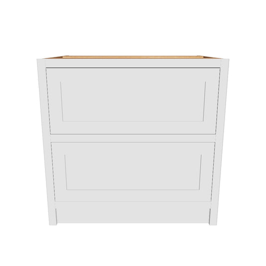 BD2 1000 - 1000mm Wide 2 Drawer  plus a hidden internal drawer