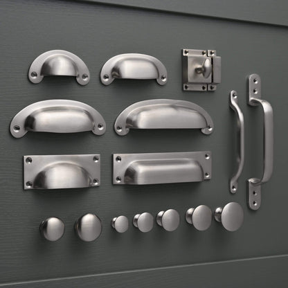 Satin Nickel Handles - The Painted Kitchen Company Ltd