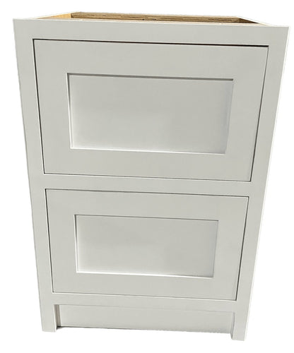 BD2 600 - 600mm Wide 2 drawer base plus a hidden internal drawer (Bespoke) - Classic Kitchens Direct