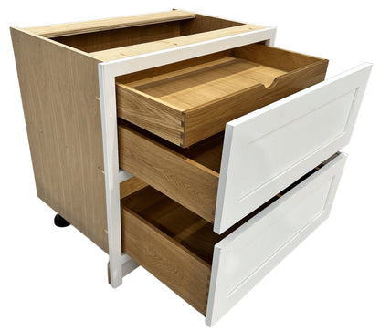 BD2 900 - 900mm Wide 2 drawer base plus a hidden internal drawer - Classic Kitchens Direct