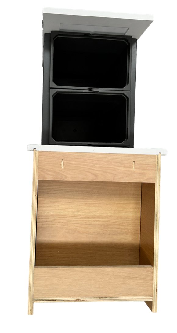 BIN 500 - Bin to Suit a 500mm Wide base Cabinet (Cabinet not included) - The Painted Kitchen Company Ltd