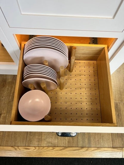 drawer peg board for maximum usage